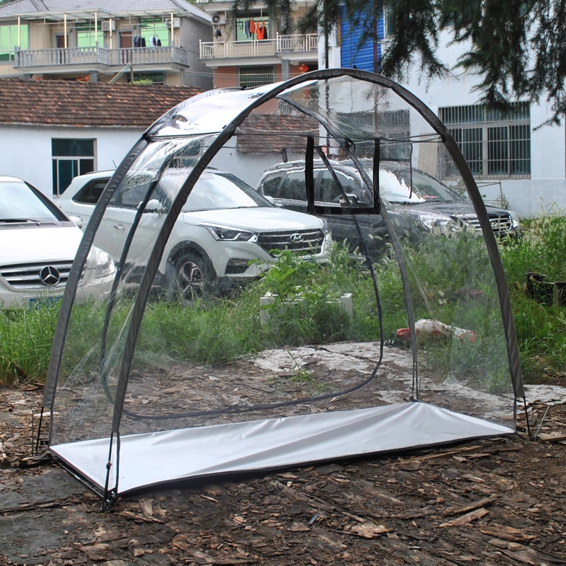 Cheap Goat Tents Large Plant Growing Tent Transparent PVC Flower Sun Room Sunshine Leisure House Single Person Outdoor Camping Cover Gezebo   